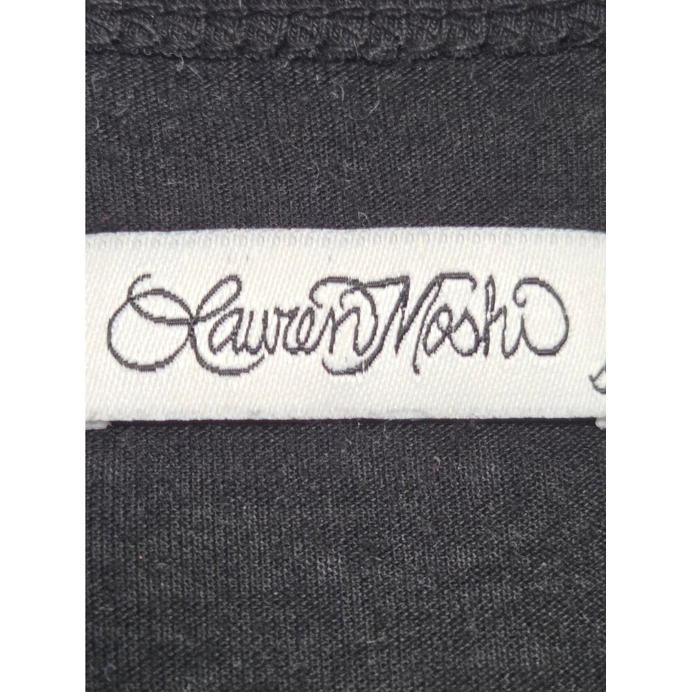 Lauren Moshi Crystal Tiger Short Sleeve T Black S - Picture 5 of 11